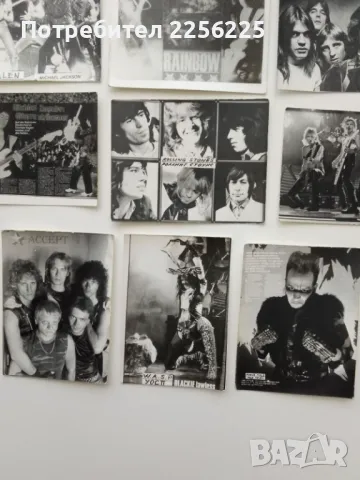 ЛОТ стари картички на метъл групи (лот 5), снимка 2 - Колекции - 49879933