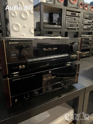 комплект Pioneer C-73 & M-73 Top Urushi, снимка 5 - Ресийвъри, усилватели, смесителни пултове - 51943560