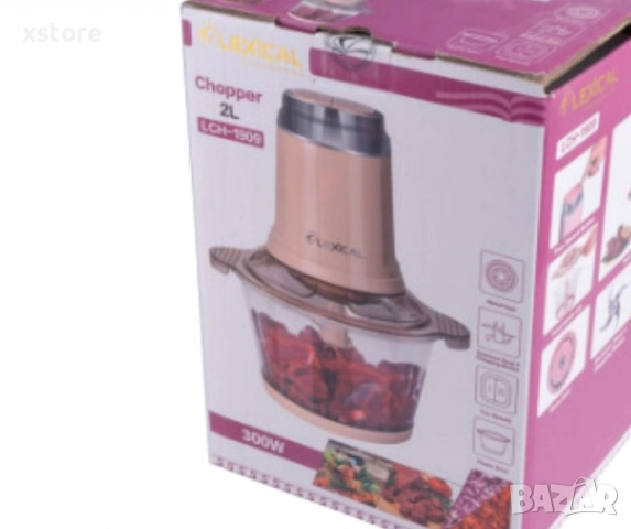Кухненски чопър, 300W , 2L LCH-1909, снимка 4 - Чопъри и пасатори - 52712799