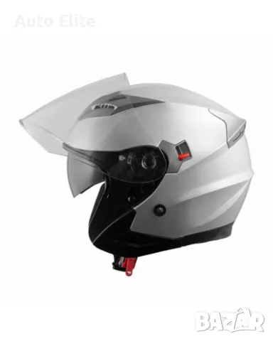 Каска за скутер A-PRO KINETIC SILVER 21497, снимка 1