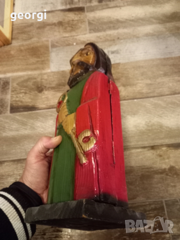 дърворезбована кутия за вино монах уникат   13/2, снимка 3 - Декорация за дома - 44845153