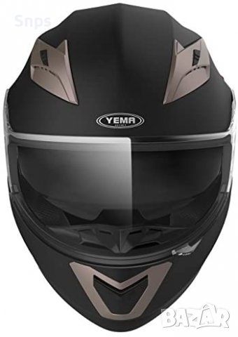 Каска за мотор YEMA с двойна козирка Слънцезащитна козирка L размер, снимка 4 - Аксесоари и консумативи - 36710478