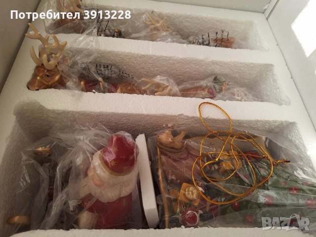 Коледна шейна с елени и дядо Коледа на Вилерой Бох. , снимка 2 - Коледни подаръци - 51783196