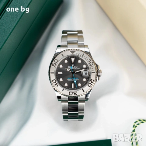 Rolex Yacht Master Silver platinum, снимка 8 - Луксозни - 53459614