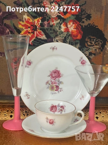 Троен сет порцелан с чаши Leonardo 