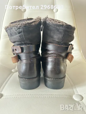 Дамски боти естествена кожа Camel Active 37 номер 23,5 см, снимка 3 - Дамски боти - 49665955