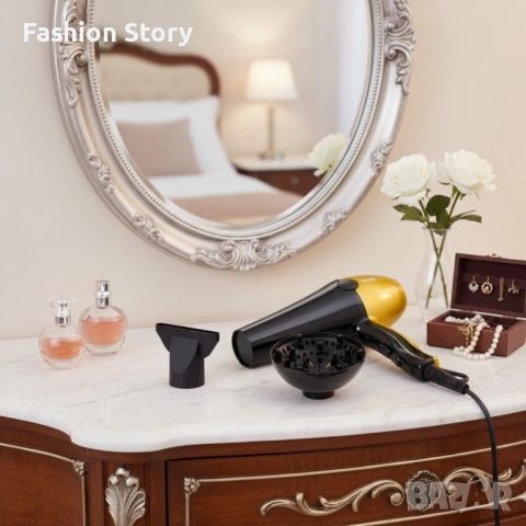 Сешоар Rosberg 2000W с дифузер – Бързо сушене, повече обем и пълен контрол всеки ден