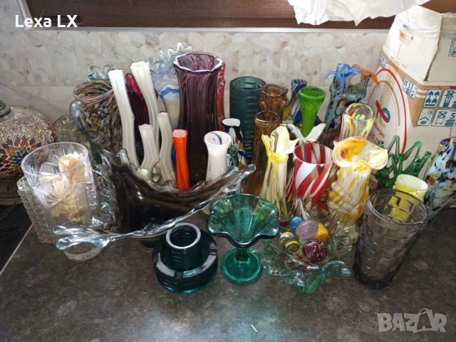 вази тип Мурано, снимка 2 - Вази - 53500382