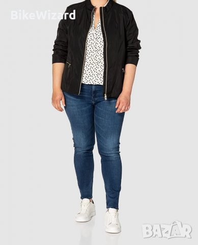 Geox Дамско W ANNYA BIKER яке от ПОЛИЕСТ, ЧЕРНО, DE 42 (I48)