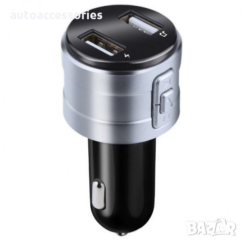 3000050826 FM Трансмитер X20 Amio Bluetooth FMi предавател с LCD екран 2 USB Автомобилен MP3 плейър, снимка 1