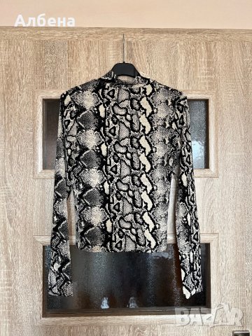 Дамска блуза, топ със змийски принт, снимка 5 - Блузи с дълъг ръкав и пуловери - 44131005