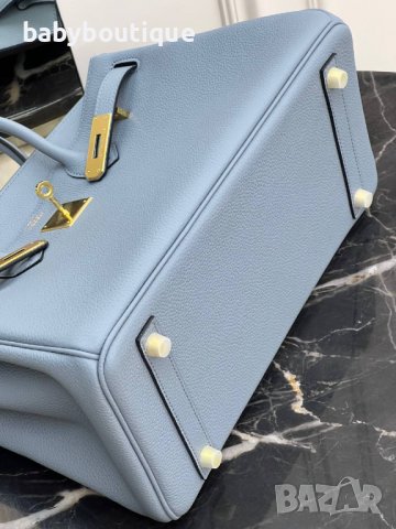 Hermes Birkin 30 Blue Lin, снимка 5 - Чанти - 39650574