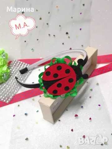 Диадема с калинка , снимка 8 - Шноли, диадеми, ленти - 48550273