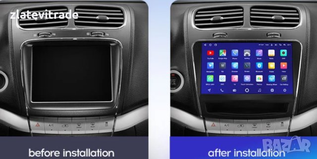 FIAT FREEMONT, DODGE JOURNEY 2012/2020 - 9'' Андроид навигация, 9678, снимка 4 - Навигация за кола - 43164174