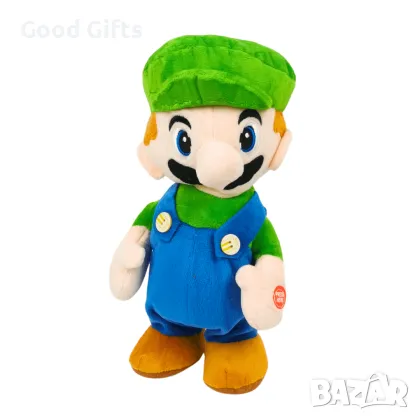 Интерактивна плюшена играчка Ходещ Супер Марио и Луйджи, Super Mario, снимка 2 - Плюшени играчки - 47469143