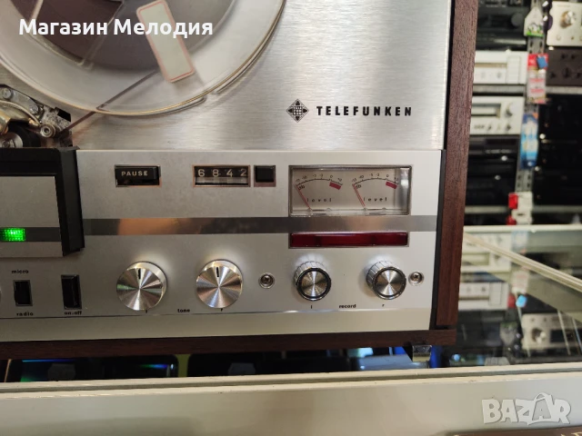 Ролков магнетофон Telefunken M 204 TS E 2 Профилактиран, работещ., снимка 11 - Аудиосистеми - 50737410