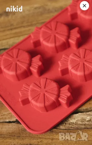 6 бонбона бонбони бонбон силиконов молд форма фондан шоколад гипс декор , снимка 3 - Форми - 47817469