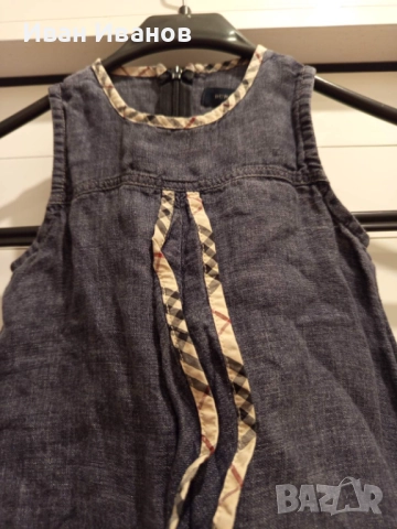 Оригинална детска рокля Burberry - размер 92, снимка 10 - Бебешки рокли - 51642908