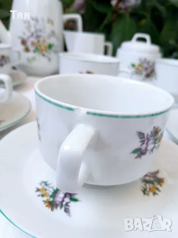 Порцеланов сервиз за чай Китка , снимка 7 - Сервизи - 50152376
