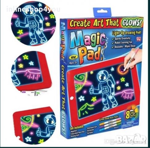 Magic Pad Детски занимателен таблет - дъска за рисуване 