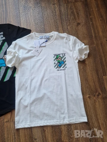 Страхотна мъжка тениска OFF WHITE & MARIO размер S M L XL , снимка 3 - Тениски - 50792263