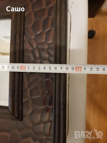 Огледало дървена рамка с релефна кожа, снимка 7 - Огледала - 39453964