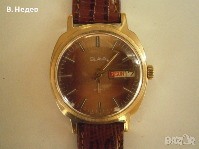 SLAVA, ръчно навиване, cal. 2428, made in USSR, case 37mm, TOP!, снимка 1