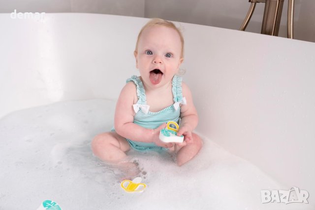 Splish Splash Комплект играчки за баня за малки деца - плаващи банани и бананови листа, снимка 6 - Образователни игри - 43941645