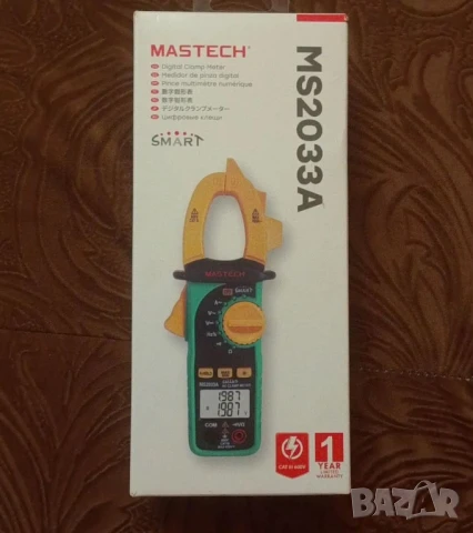 Амперклещи Mastech MS2033A, зумер, VAC, VDC, AAC, OHM, Hz, снимка 2 - Друга електроника - 51282771