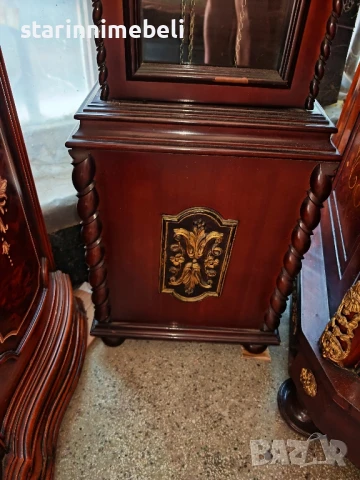 Красив паркетен часовник , снимка 7 - Антикварни и старинни предмети - 50835180