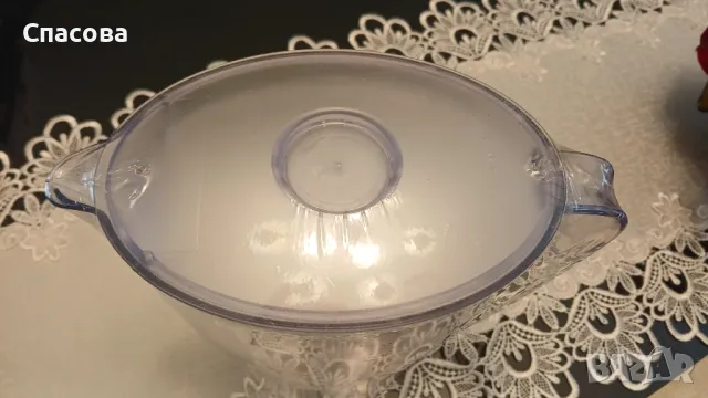 Голяма кана от прозрачна пластмаса за лятно парти с лимонада или за студена вода ., снимка 3 - Аксесоари за кухня - 50374263