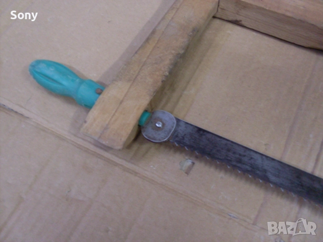 Стар български инструмент- бичкия, пелка, трион., снимка 4 - Антикварни и старинни предмети - 52580882