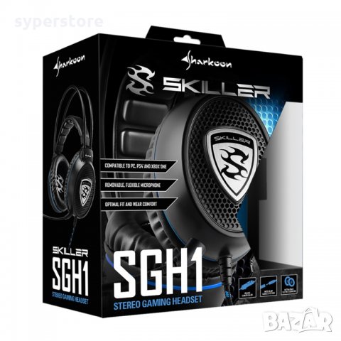 Слушалки с микрофон Sharkoon Skiller SGH1 SH0031 Геймърски слушалки Gaming Headset , снимка 6 - Слушалки за компютър - 16425968