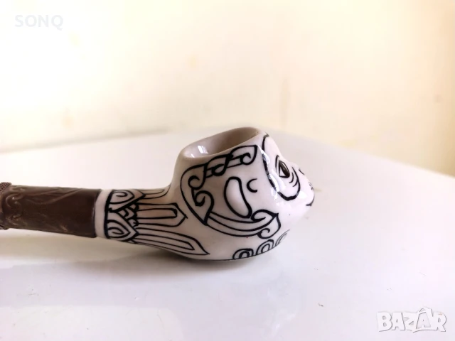 Изключително Рядка Колекционерска Керамична Лула, снимка 3 - Колекции - 51347617