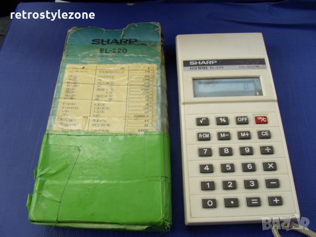 № 4171 стар японски калкулатор SHARP EL220, снимка 6 - Други ценни предмети - 28583075