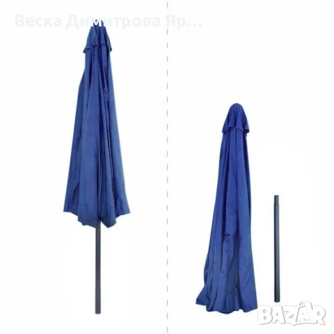 Градински чадър Muhler U1023 в стилен и изчистен цвят, D 3.5m, снимка 2 - Градински мебели, декорация  - 51312054