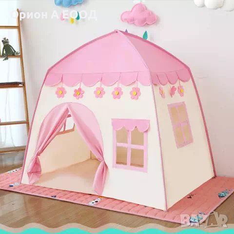 Забавна,Приказна детска палатка къща с прозорчета  за  принцеси👸 за щури игра и забавления , снимка 6 - Мебели за детската стая - 32887096