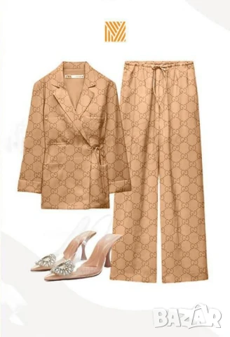 дамски комплект сако и панталон gucci , снимка 2 - Комплекти - 50590663