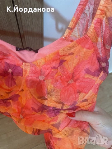 Дамска флорална блуза , снимка 4 - Тениски - 51077331