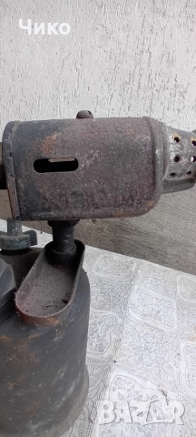 Стара бронзова бензинова лампа, снимка 2 - Антикварни и старинни предмети - 52056360