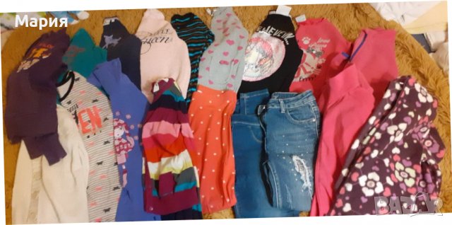 Голям лот дрешки за момиче-суитчъри,блузки с дълъг ръкав, клинчета, дънки-размер 128-134 см., снимка 10 - Детски анцузи и суичери - 38900577