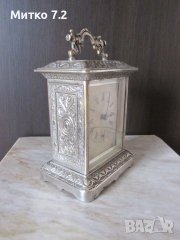  Старинен настолен часовник, снимка 4 - Антикварни и старинни предмети - 40713446