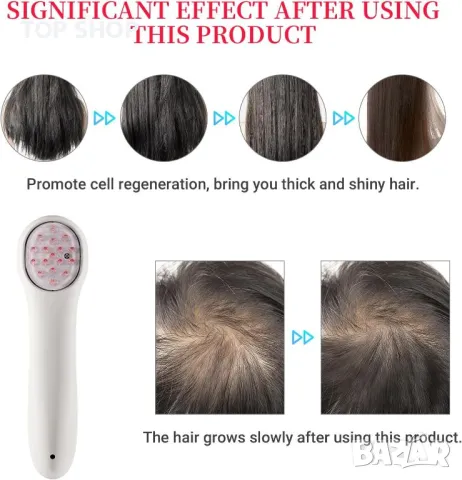 Cozion гребен с инфрачервена светлина за растеж/ грижа за косата, снимка 3 - Масажори - 48511504