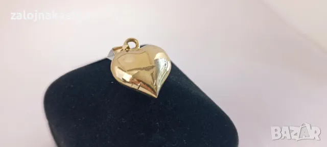 Златна висулка сърце-2,80гр/14кр, снимка 6 - Колиета, медальони, синджири - 49081653