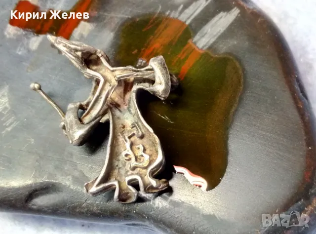 АРТ ПЕНДАНТ СРЕБЪРНА ФИГУРКА ЗВЕЗДОБРОЕЦ ВЪЛШЕБНИК СРЕБРО ВИСОКА ПРОБА АВТОРСКА РЪЧНА РАБОТА 49962, снимка 2 - Колиета, медальони, синджири - 50024351