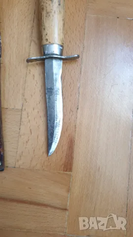 Старо ловно ножче с кания, снимка 8 - Антикварни и старинни предмети - 47388660