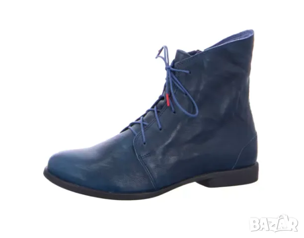 Think Booties сини Agrat azur номер 38,5-39  боти/обувки , снимка 11 - Дамски боти - 48657331