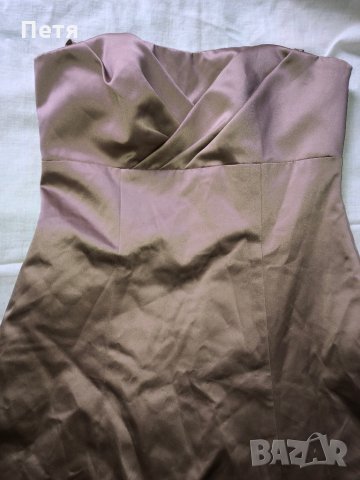 Дамска бежова официална рокля, снимка 2 - Рокли - 28740832