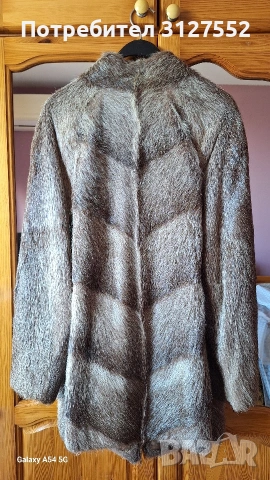 Кожено палто естествен косъм, снимка 2 - Палта, манта - 53090730