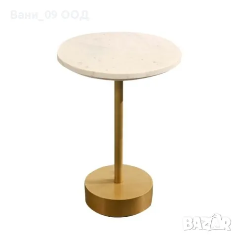 Помощна масичка от метал и мрамор 